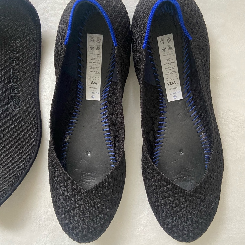 Black Rothy’s Round toe Flats 8.5 - Picture 12 of 12